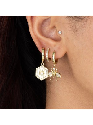 Xuping Xupıng Özel Seri 3lü Set Arı Küpe