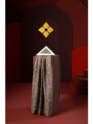 Jawel Kadın Petra Müslin Etnik Şal