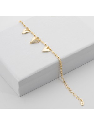 Zuum Özel Seri 14K Kalp Zincir Bileklik