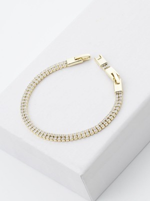 Zuum Premium Seri 14K Iki Sıra Sı Yolu Bileklik