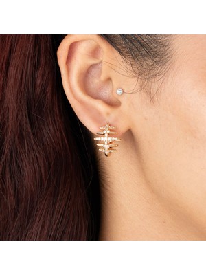 Xuping Xupıng Özel Seri 18K Tasarım Zirkon Taşlı Küpe