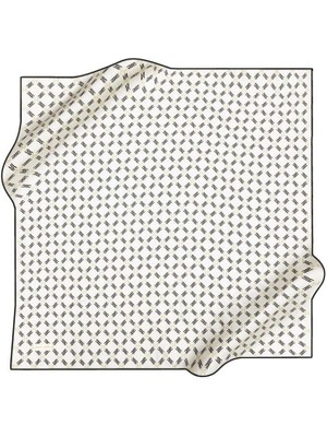 Pierre Cardin Ipek Eşarp - 8995438-913 Krem Siyah Twill