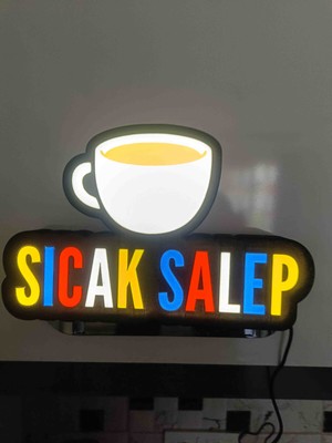 Kamer Neon LED Işıklı Salep