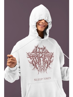 Sevbano Sleep Token Rock Metal Baskılı Unisex Oversize Müzik Grubu Hoodie