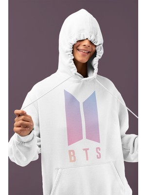 Sevbano Bts Müzik Grubu Baskılı Unisex Oversize Hoodie