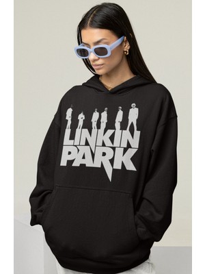 Sevbano Linkin Park Rock Metal Baskılı Unisex Oversize Müzik Grubu Hoodie
