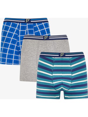 Penti Erkek Renkli Chill Grid Çoklu Boxer