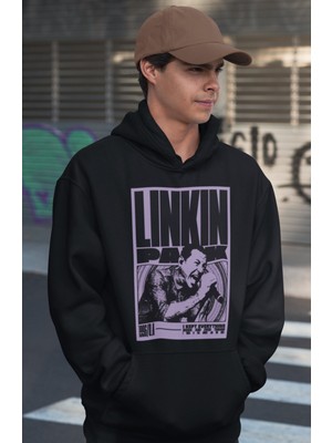 Sevbano Linkin Park Rock Metal Müzik Grubu Baskılı Unisex Oversize Hoodie