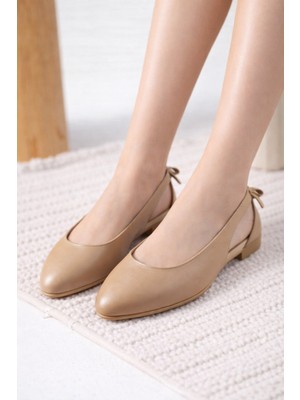 ModaFrato Lunessa Kadın Babet Sandalet Yazlık Ayakkabı Sivri Burun Günlük Babet