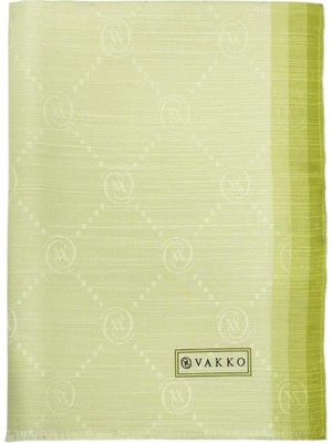 Vakko Pamuk Ipek Şal - Hologram - Açık Sarı