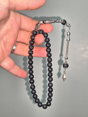 Doğal Taş Lav Taşı Tesbih