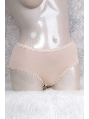 MOTTO10 Butik Kadın Pamuklu Orta Bel Geniş Bel Lastikli Slip (2677)