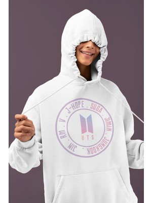 Sevbano J-Hope Suga Jimin Jungkook Jin Bts Baskılı Unisex Oversize Müzik Grubu Hoodie