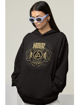 Sevbano Linkin Park Rock Metal Baskılı Unisex Oversize Müzik Grubu Hoodie