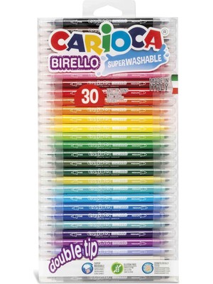 Braventa Collection Bırello Süper Yıkanabilir Çift Taraflı Keçeli Boya Kalemi 30'lu