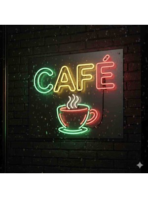 Kamer Neon LED Işıklı Cafe