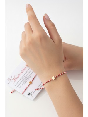 Tupek Store Marteniçka Yonca Hediye Şans Bileklik Martenitsa