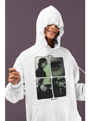 Sevbano Tasarım Justin Bieber Baskılı Unisex Oversize Şarkıcı Hoodie