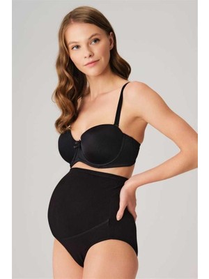 MOTTO10 Butik Kadın Pamuk ve Modal Kumaş Yüksek Bel Hamile Külodu (2588)