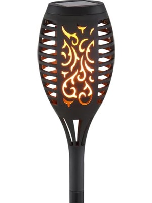 Braventa Collection Wellhise Alevli Solar Bahçe Aydınlatma Güneş Enerjili 12 Ledli IP65