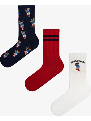 Penti Erkek Renkli Cookie Santa 3'lü Soket