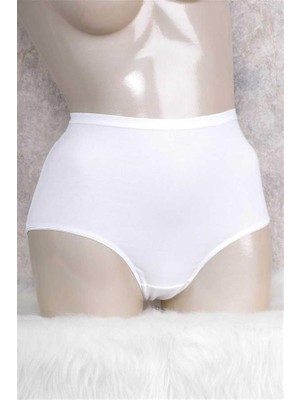 MOTTO10 Butik Kadın Pamuklu Yüksek Bel Geniş Bel Lastikli Külot (2678)