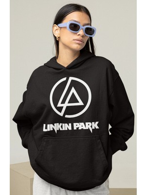 Sevbano Linkin Park Rock Metal Müzik Grubu Baskılı Unisex Oversize Hoodie