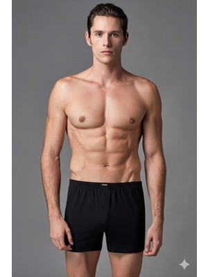 Eros Erkek %100 Pamuklu Renkli 2'li Paket Boxer ERS038