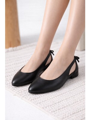 ModaFrato LUNESSA Kadın Babet Sandalet Yazlık Ayakkabı Sivri Burun Günlük Babet