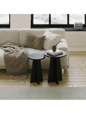 Braventa Collection Neostill 2 Li Sehpa Seti/siyah