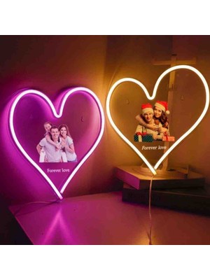 Kamer Neon LED Işıklı 2'li Kalp