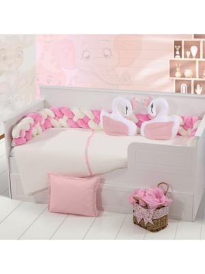 Bebek/çocuk Montesori Welsoft Kumaş Örgülü Nevresim Takımı