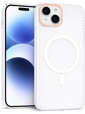 Vissona iPhone 15 Uyumlu Magsafe Wireless Şarj Özellikli Mat Sert Arka Kapak Kılıf