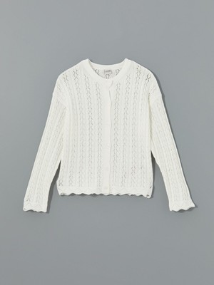 Lc Waikiki Yeni Sezon Bisiklet Yaka Ajurlu Kız Çocuk Triko Hırka