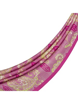 İpekevi Ipekevi Desenli Tensoft Şal - Serenad Desenli - Eflatun