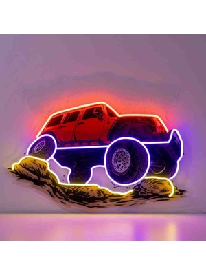 Kamer Neon LED Işıklı Pop Art Sanatsal Tablo