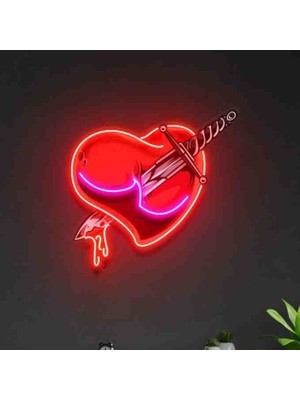 Kamer Neon LED Işıklı Pop Art Sanatsal Tablo