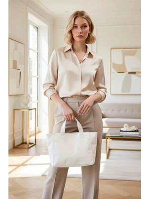 Benerly Kadın Çapraz Askılı Omuz Çantası Orta Boy Kanvas Dokuma Günlük Kullanım Için Ideal Tasarım