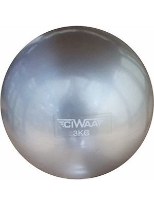 Feyza Design Çok Amaçlı 3 kg Pilates Ağırlık Topu, Denge ve Toning Için Mükemmel