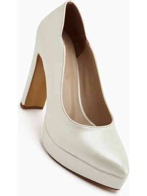 Limoya Ragni Sedef Platform Topuklu Kadın Ayakkabı