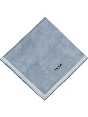 Aker Ipek Eşarp - 7208713-921 Bebe Mavisi Twill