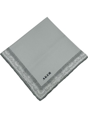 Aker Ipek Eşarp - 8959713-972 Gri Twill
