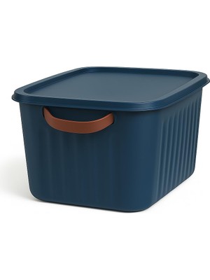 Braventa Collection 10L Kapaklı Plastik Organizer – Renkli, Dayanıklı ve Çok Amaçlı Saklama (35X25X15 Cm) (Renk Stok Dur