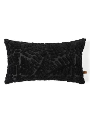 Braventa Collection Hamur Jakarlı Kırlent 28X50 cm Forest Siyah