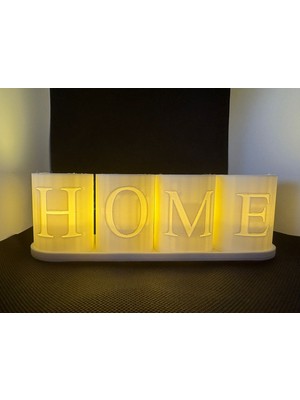 3D Boyuthane Home Işığı – Dekoratif Mumluk Seti