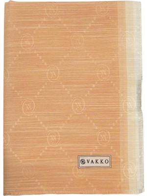 Vakko Pamuk Ipek Şal - Hologram - Açık Somon