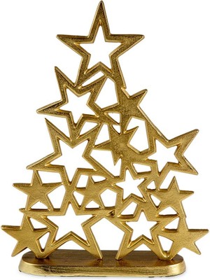 Braventa Collection Epsilon Yıldız Ağaç Gold 24X6 cm