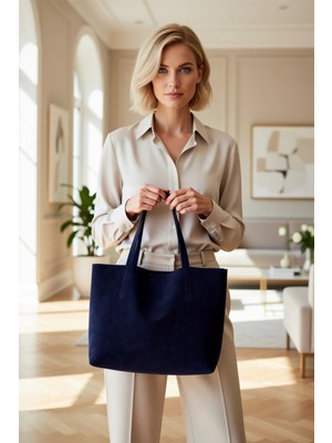 Benerly Kadın Maksi Boyut Omuz Çantası Geniş Iç Hacimli Günlük Kullanıma Uygun Uzun Askılı Hakiki Deri