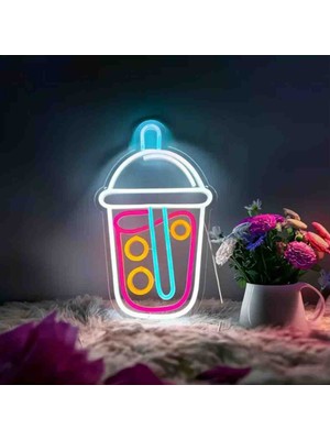 Kamer Neon LED Işıklı Bubble Tea