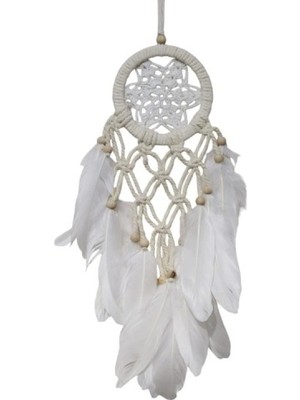 Yıldız Motifli Ekru Renk Düş Kapanı Hediyelik Duvar Süsü